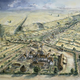 An artist’s reconstruction of the Wharram Percy village. (Image: Peter Dunn/Historic England)